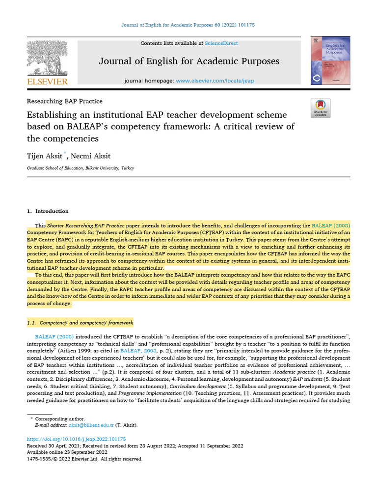Beleap Framework Integration For EAP Teachers | PDF | Teachers | Curriculum