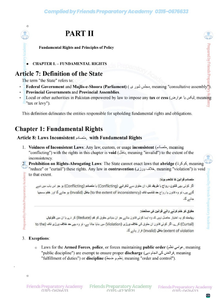 Sample Constitution of Pakistan | PDF