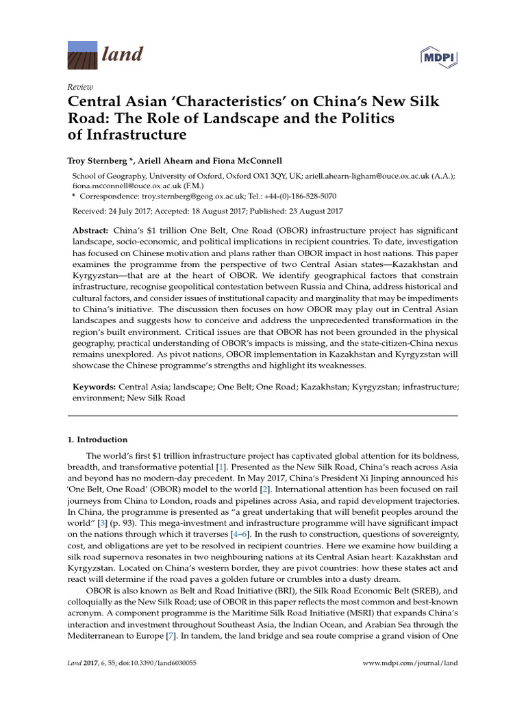 Central Asian Characteristics' On China's New Silk | PDF | Kyrgyzstan ...