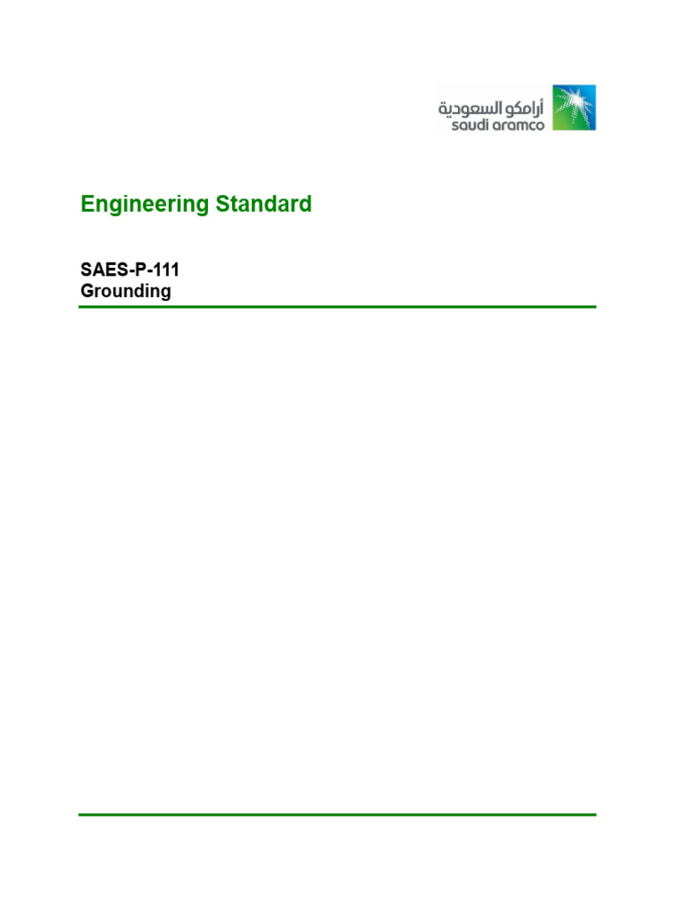 Saes P 111 | PDF | Pipe (Fluid Conveyance) | Electric Power