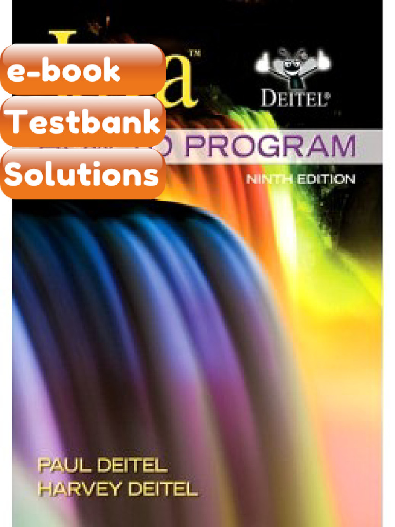 Testbank Java How To Program Early Objects 9E Deitel Download | PDF ...