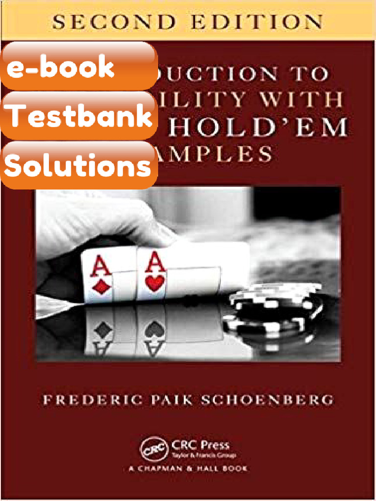 Testbank Introduction To Probability With Texas Hold em Examples 2nd ...
