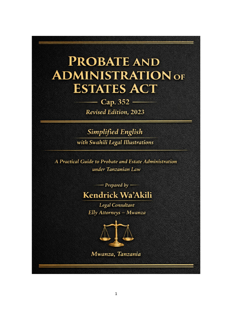 Probate & Admn of Estates R.E 2023 | PDF | Private Law | Property Law