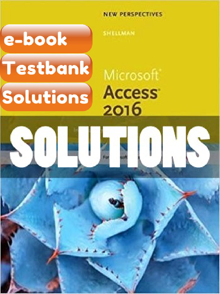 Testbank New Perspectives Microsoft Office 365 and Access 2016 ...