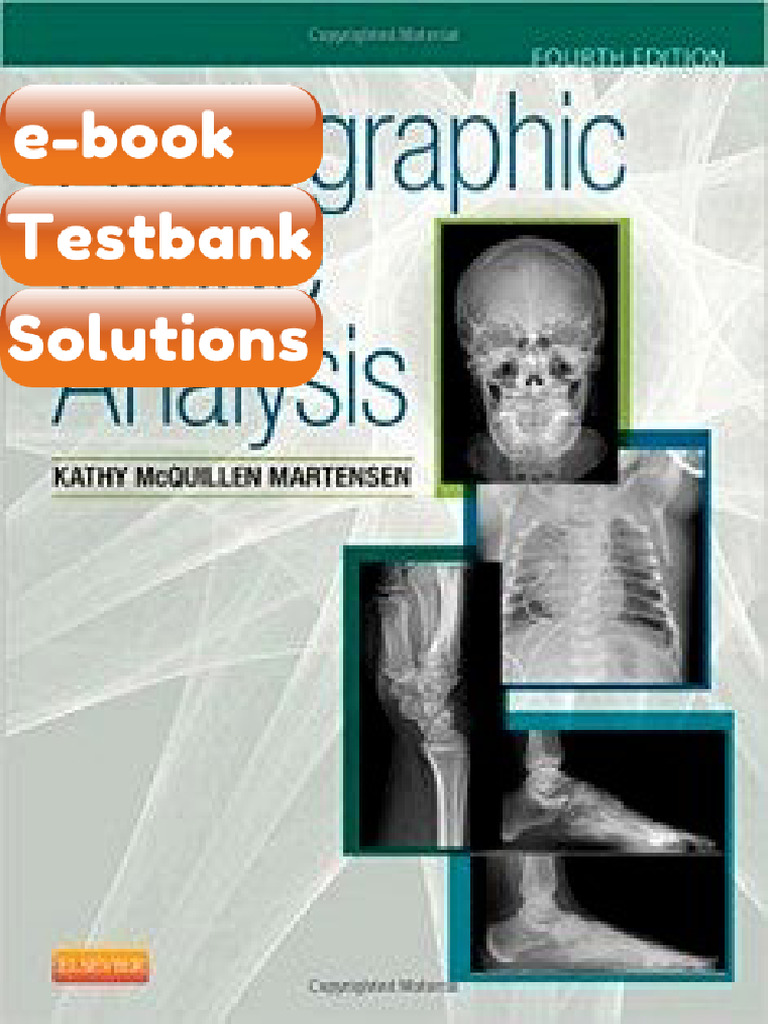 Testbank Radiographic Image Analysis 4th Edition Fast Download | PDF ...