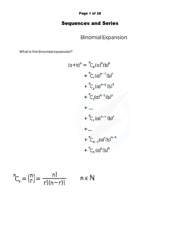 Sequences and Series | PDF