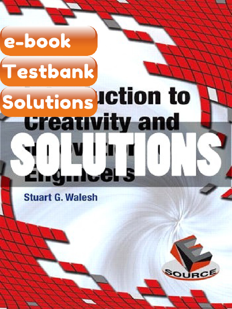 Testbank Introduction To Creativity and Innovation For Engineers 1st ...