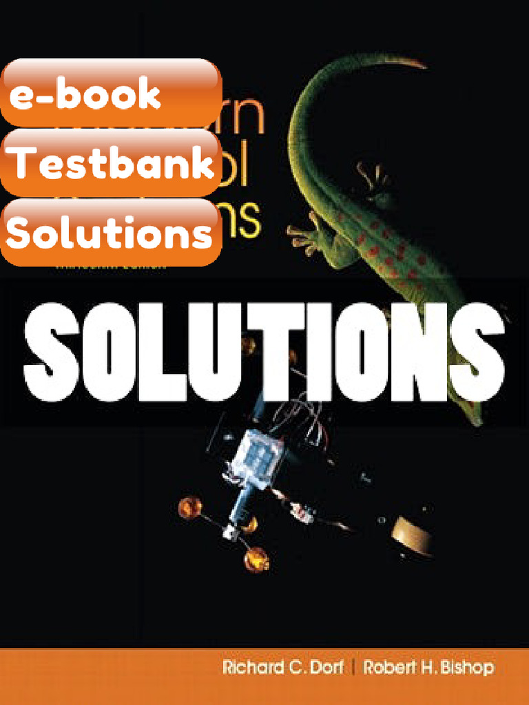 Testbank Modern Control Systems 13th Ed Dorf Fast Download | PDF ...