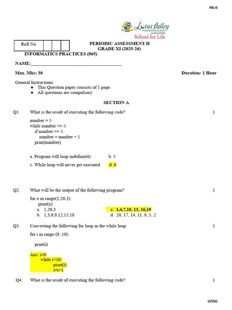 Asm Informatics Practices 311610 | PDF | Computer Programming ...