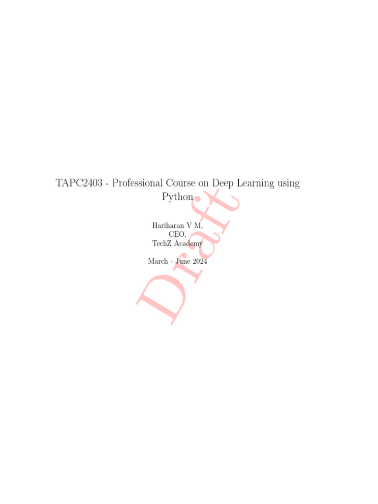 DL Notes Formal | PDF | Eigenvalues And Eigenvectors | Matrix (Mathematics)