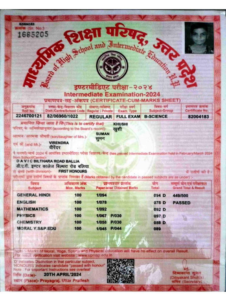 Class Xii Marksheet Edited Compress99092 | PDF