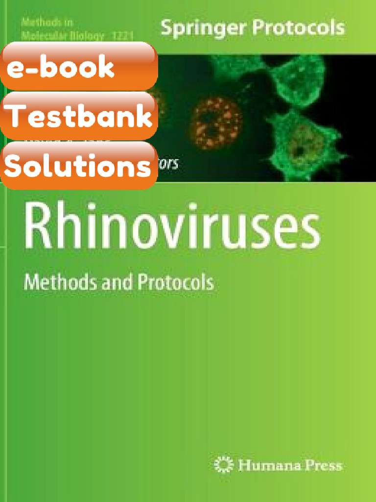 Testbank Rhinoviruses Methods and Protocols Fast Download | PDF ...