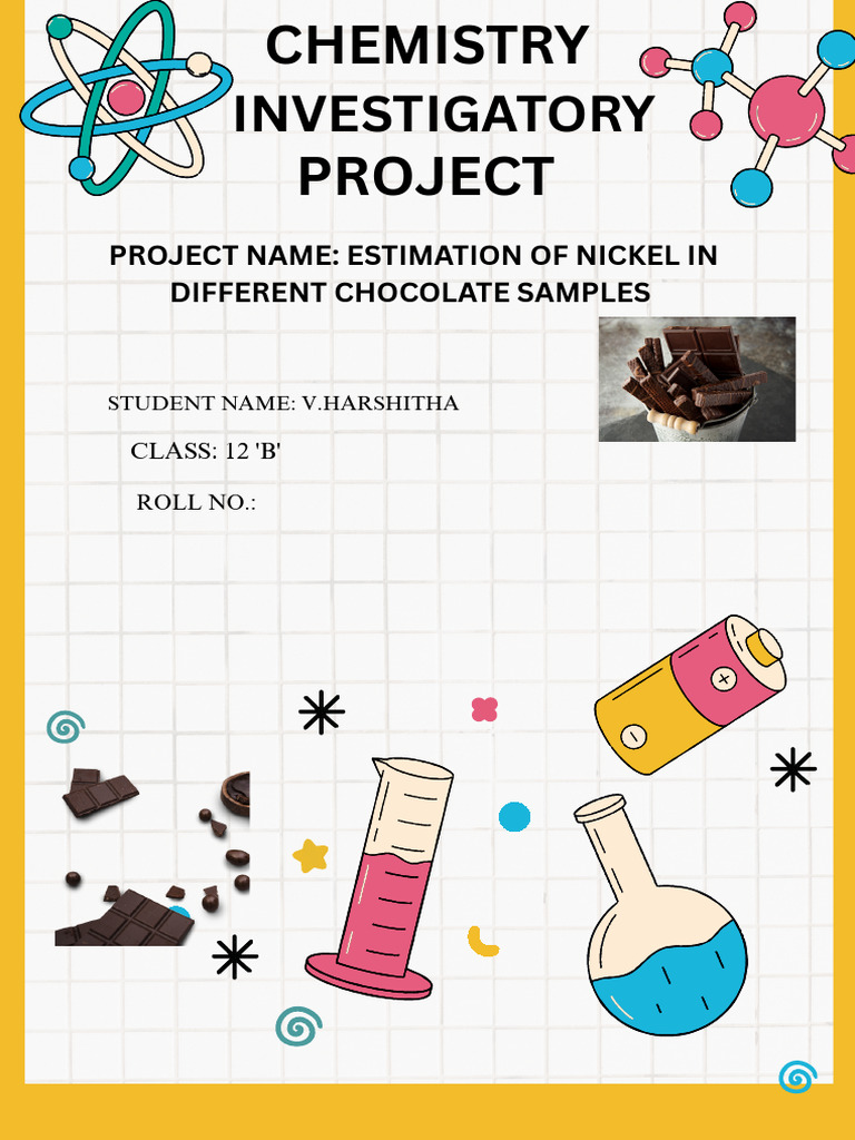 Yellow and Pink Doodle Science Project Cover A4 Document - 20260130 ...