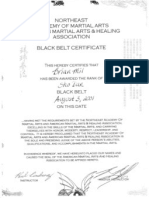 2001 Black Belt Diploma