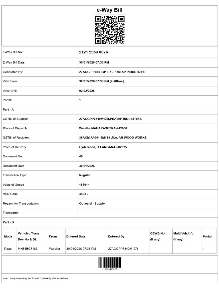 E-Way Bill System | PDF