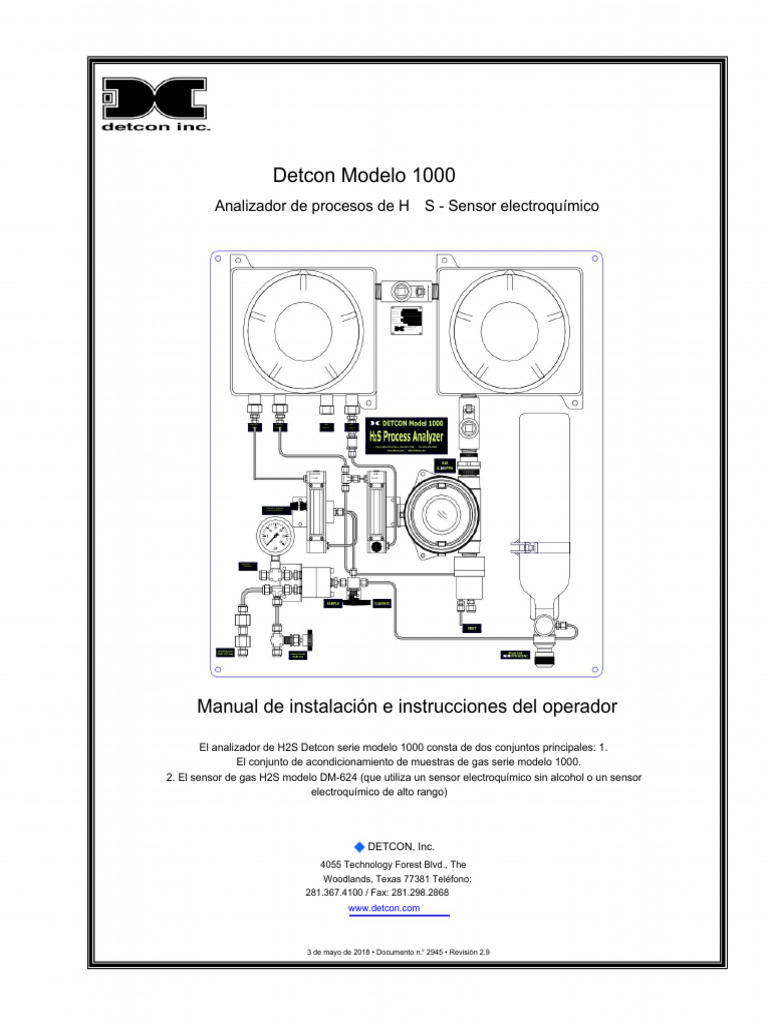 DETCON Model1000 h2s Process Analyzer Usermanual English | PDF | Relé ...