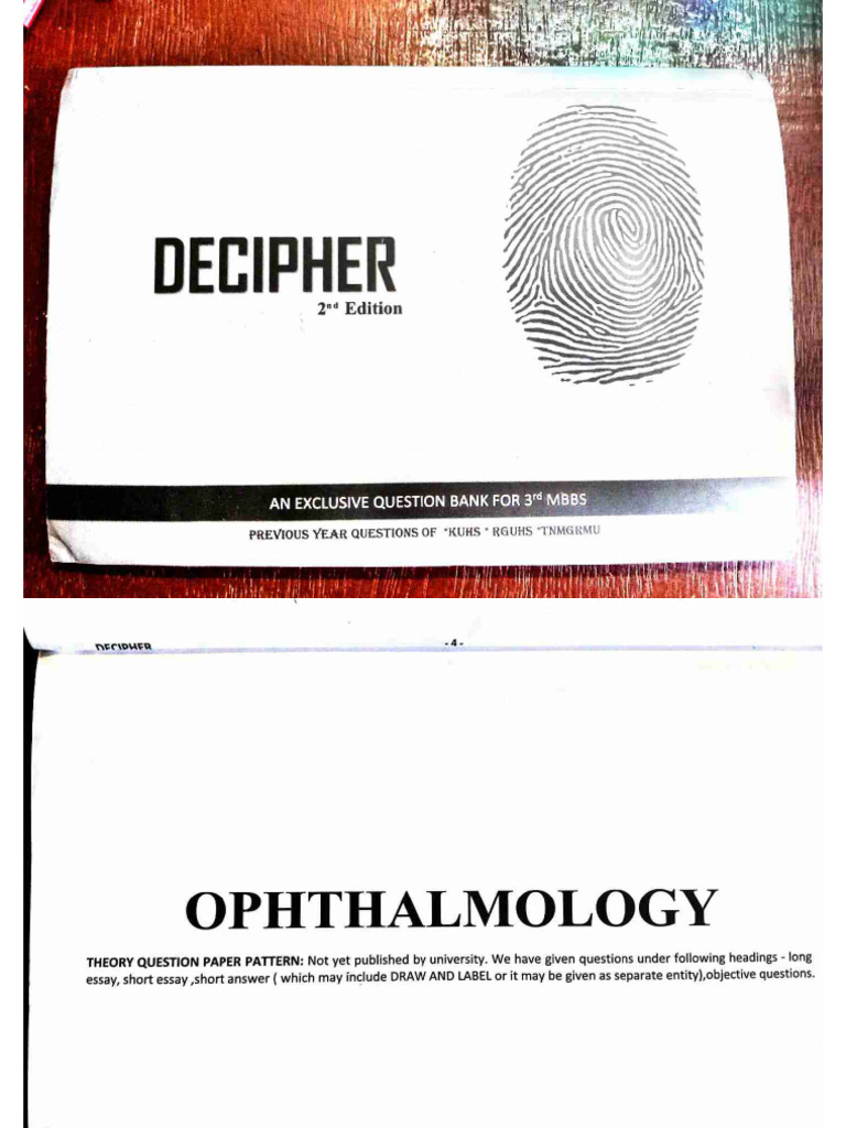 Decipher 3rd Year | PDF