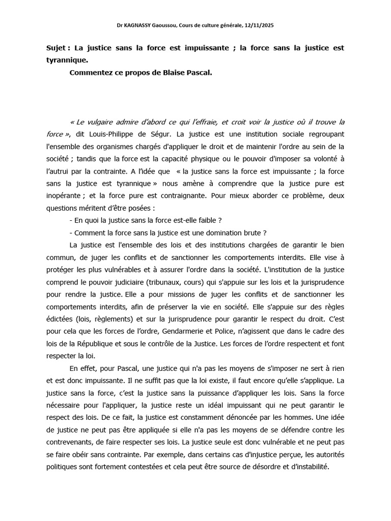 Force Et Justice | PDF | Justice | Crime et violence