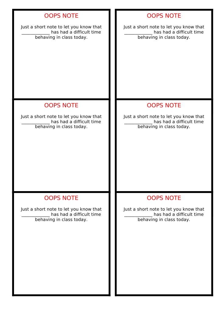 Oops Note | PDF