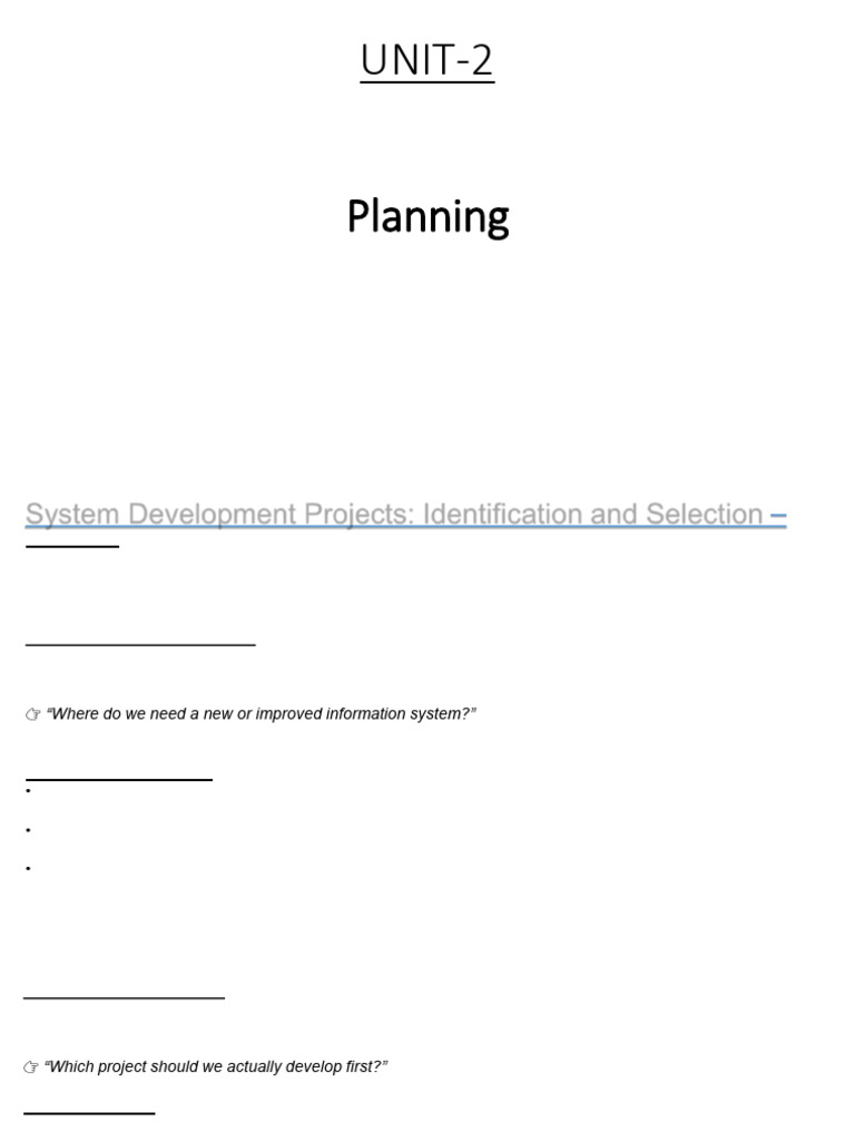 Unit 2 | PDF | Feasibility Study | Strategic Planning