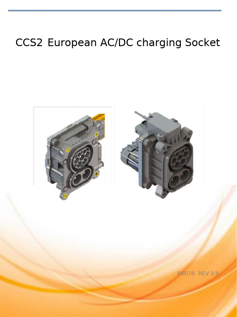 CCS2 European ACDC Charging Socket | PDF | Electrical Connector ...