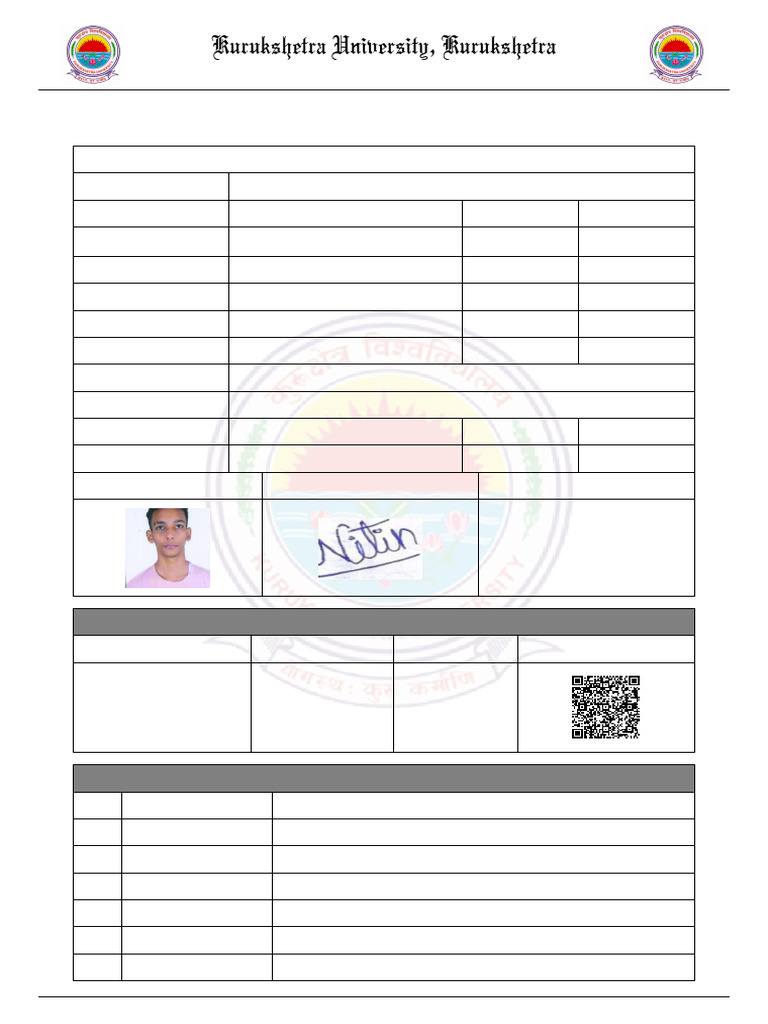 Nitin Examform | PDF