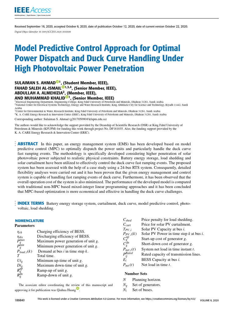 Model Predictive Control Approach For Optimal | PDF | Photovoltaics ...