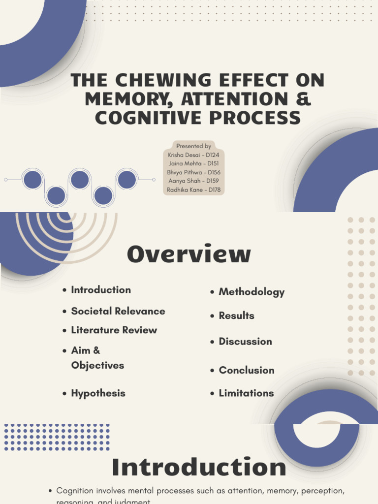 The Effect of Chewing On Memory, Attention & Cognition | PDF ...
