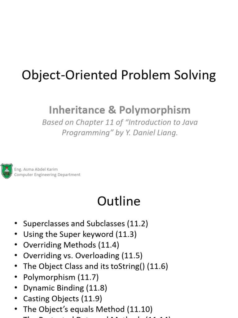 10-Inheritance & Polymorphism | PDF | Inheritance (Object Oriented ...