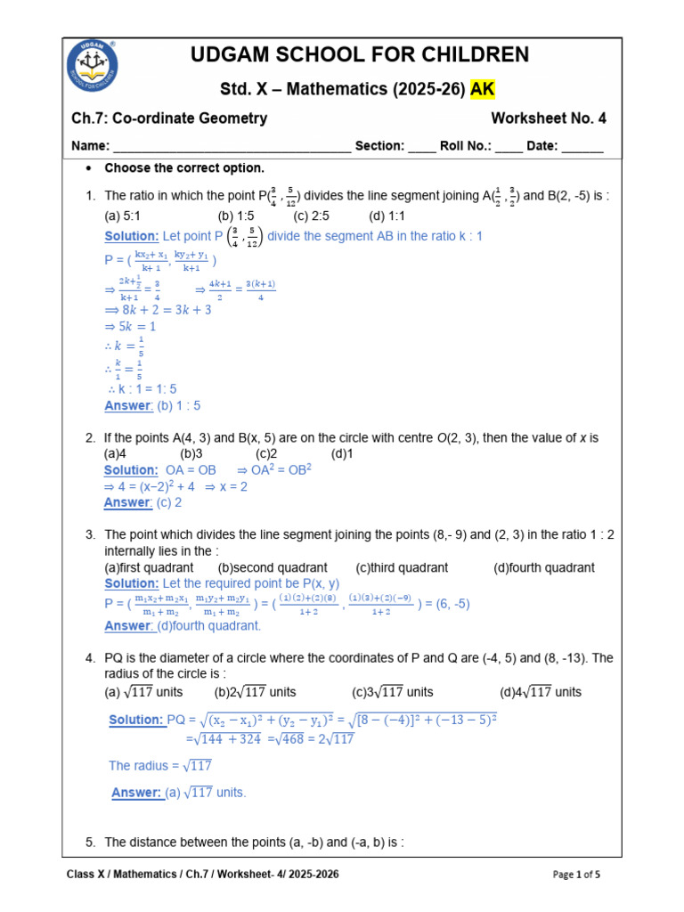 Mathematics Chapter 7 17-JUN-2025 k0macHN6rhV | PDF | Triangle Geometry ...