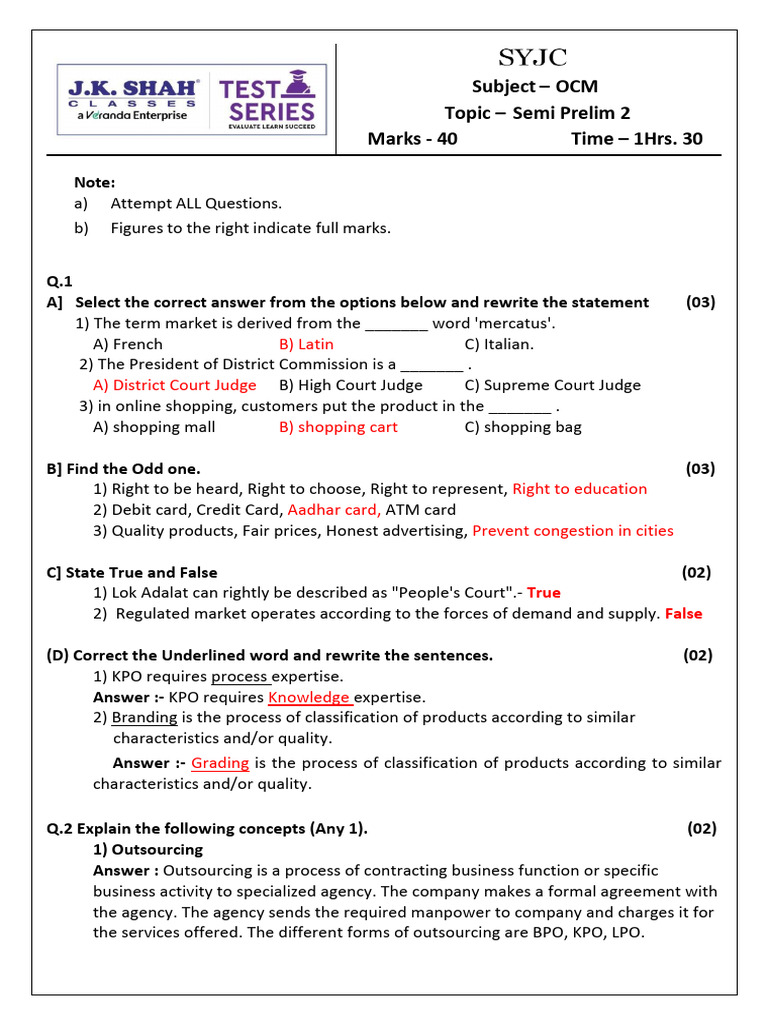 Ocm A-1 | PDF | Outsourcing | Warehouse