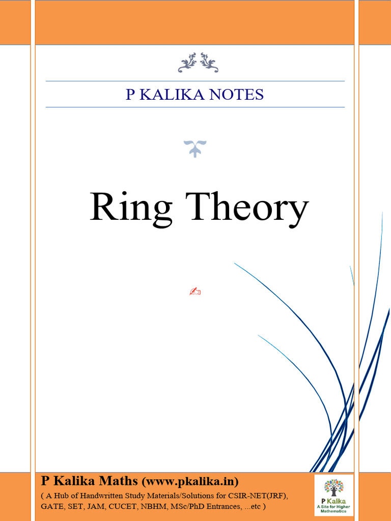 Abstract 2 Ring Theory Kalika218pages | PDF | Mathematical Objects ...