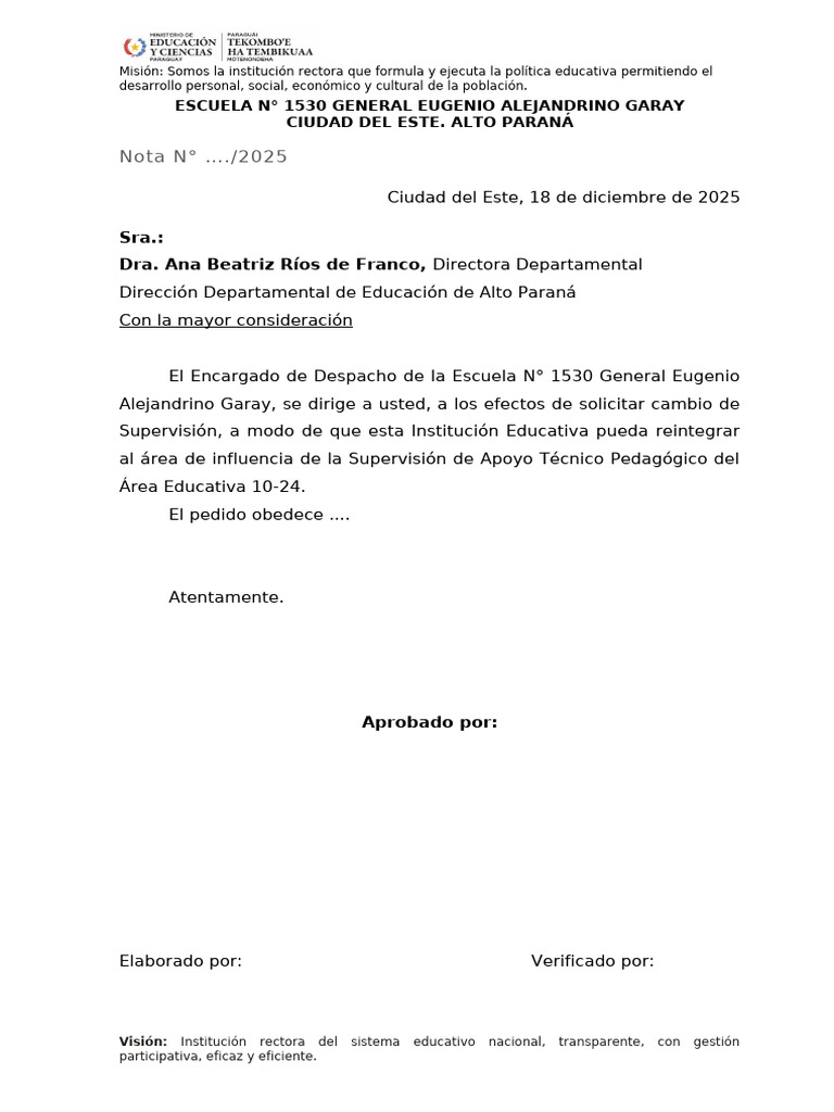 Nota Modelo | PDF