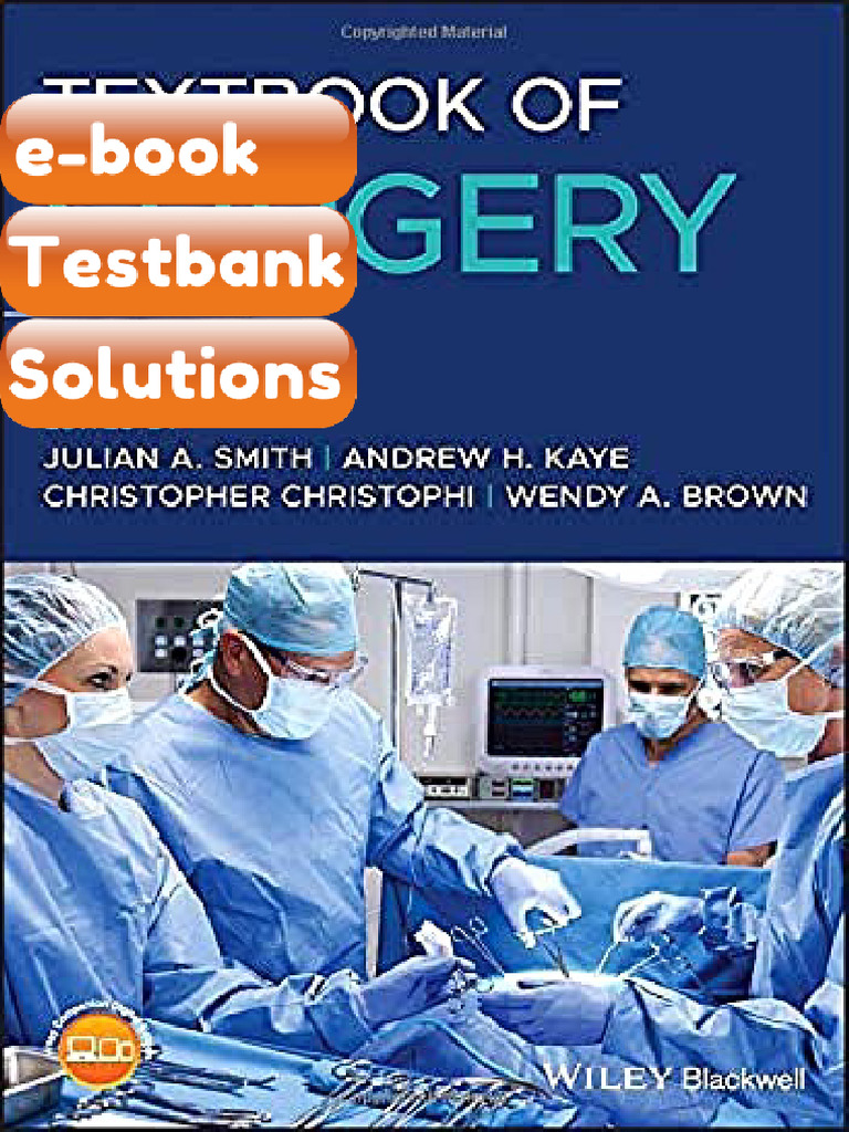 Testbank Textbook of Surgery 4th Edition Fast Download | PDF ...