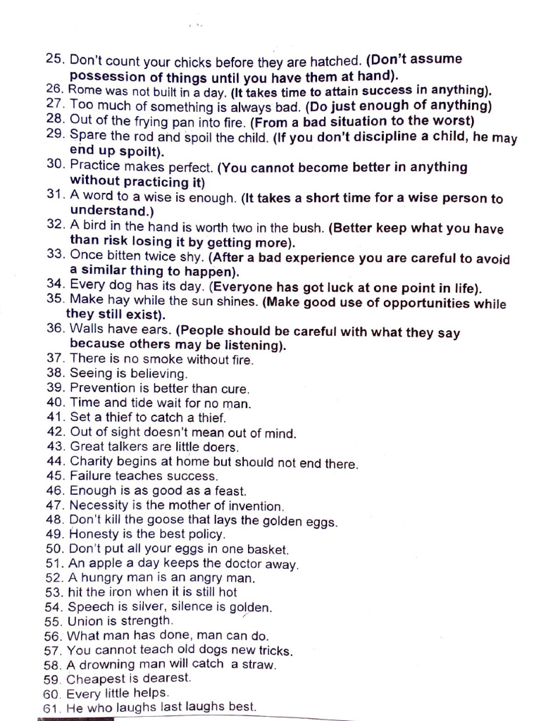 English Proverbs | PDF
