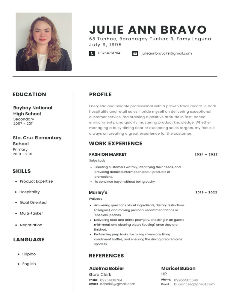 Julie Ann Bravo Resume - 20260205 - 165324 - 0000 | PDF
