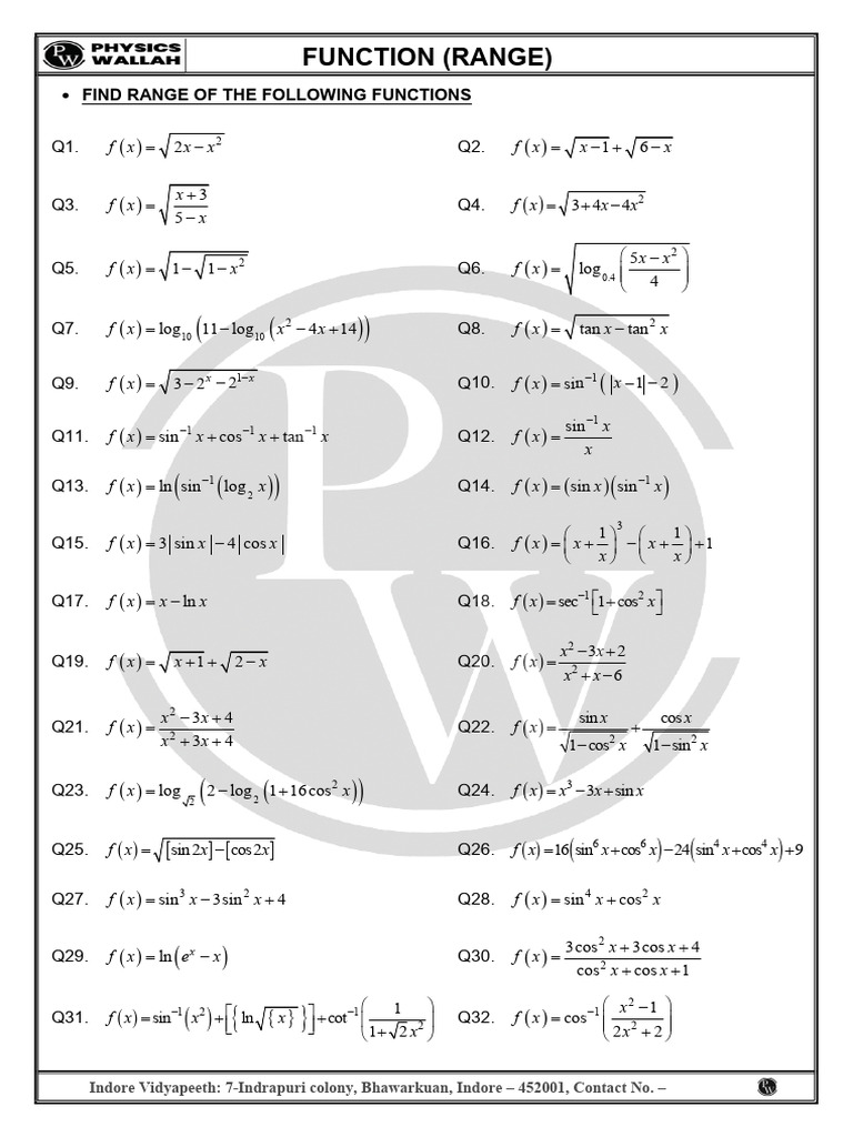 Range Sheet Final - 260122 - 120312 | PDF