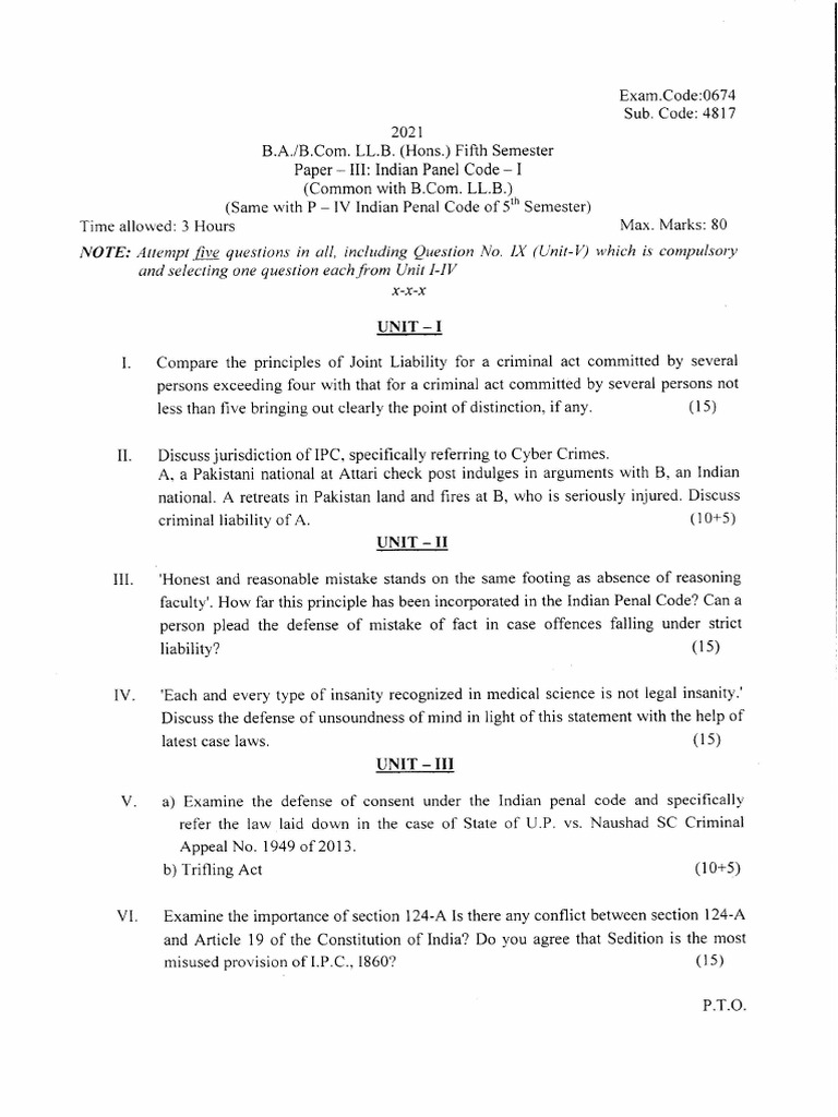 Indian Panel Code-I | PDF