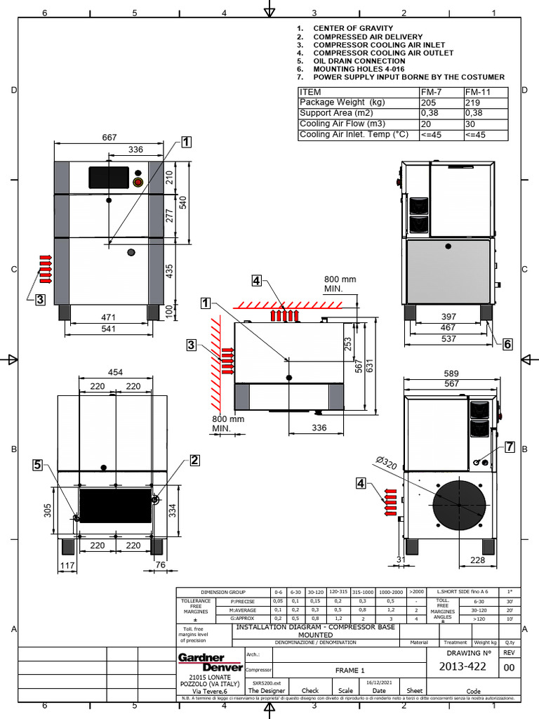 22-8-22 Installation Diagram Frame 1 Base Mounted | PDF | Chess ...