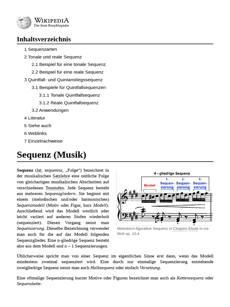 Sequenz (Musik) | PDF