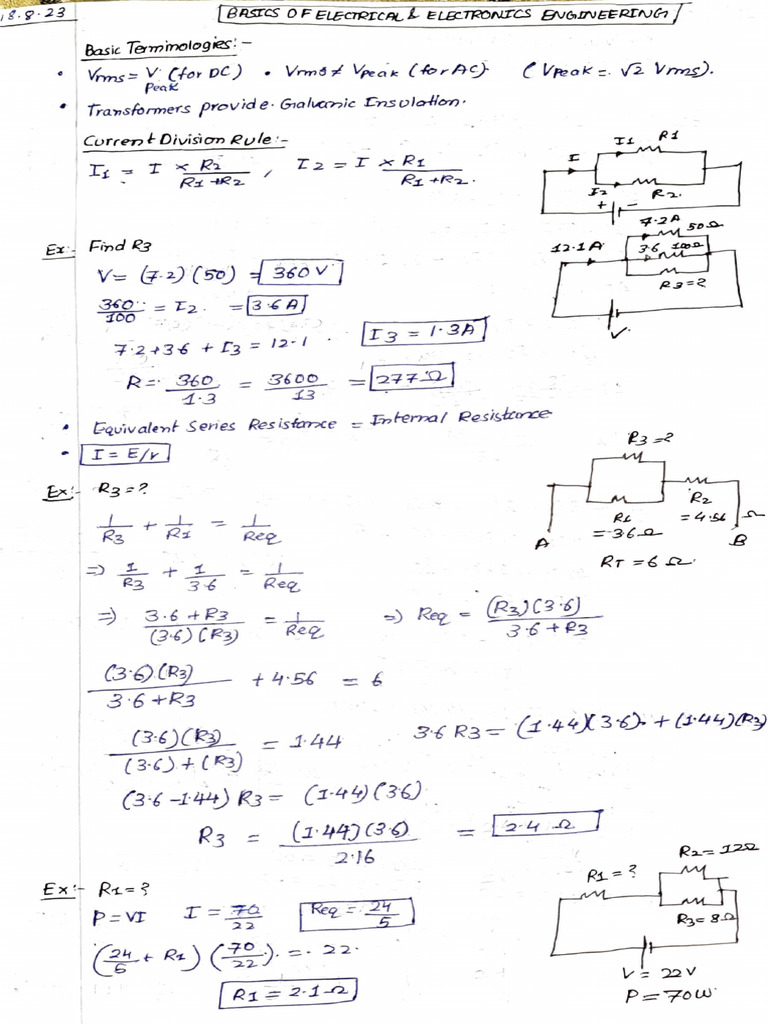 EEE Notes | PDF