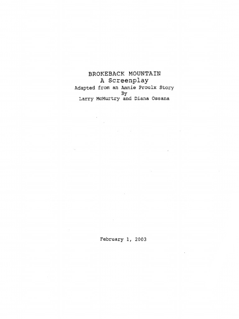 Brokeback Mountain PDF