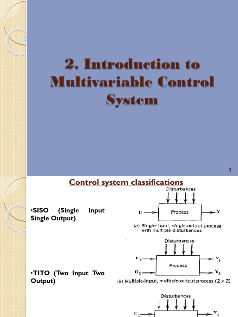 Introduction To Multivariable Control System | PDF | Matrix ...