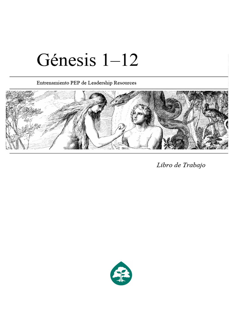 3 Génesis 1-12 - Libro de Trabajo - 2016.02.01 | PDF | Biblia | Libro ...