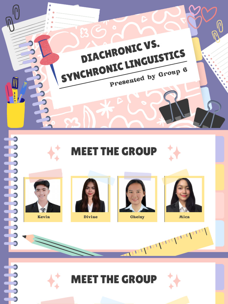 Diachronic vs. Synchronic Linguistics | PDF | Linguistics | Human ...