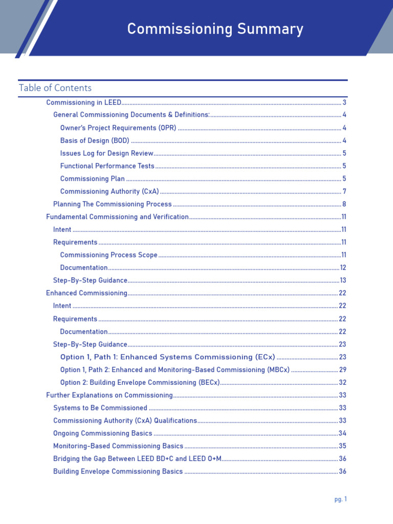 Fundamental Commissioning and Verification - Enhanced Commissioning ...