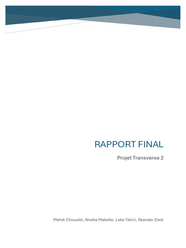 Rapport Final PT2 | PDF | Workflow | Blog