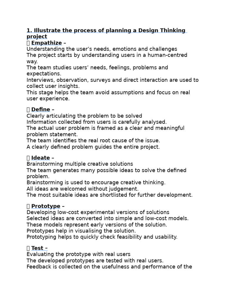 Illustrate The Process of P | PDF | Design Thinking | Empathy