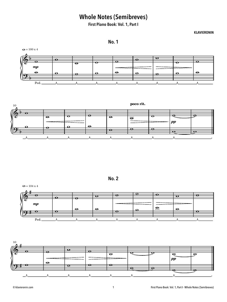 Whole Notes | PDF