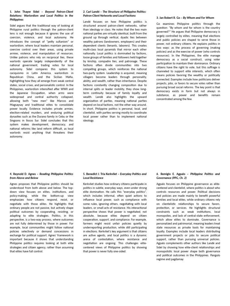 PPG Sheet | PDF | Democracy | Political Ideologies